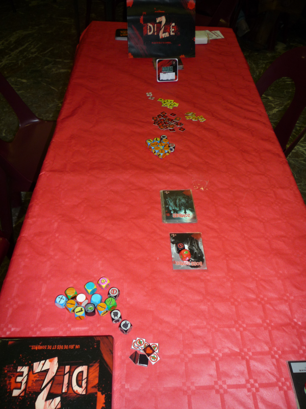 Le prototype de "Dize" : un jeu de dés et de zombies