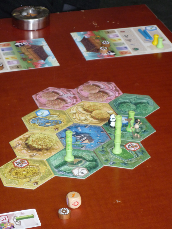 Une partie de "Takenoko"