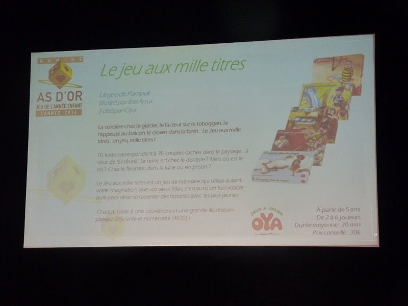 Le jeu aux milles titres est un jeu avec un titre différent sur chaque boîte.