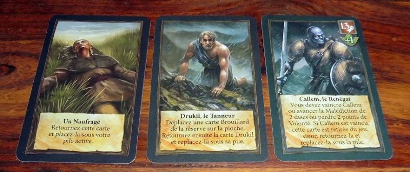 3 personnages possibles que l'on pourra rencontrer lors des différents scénarios.