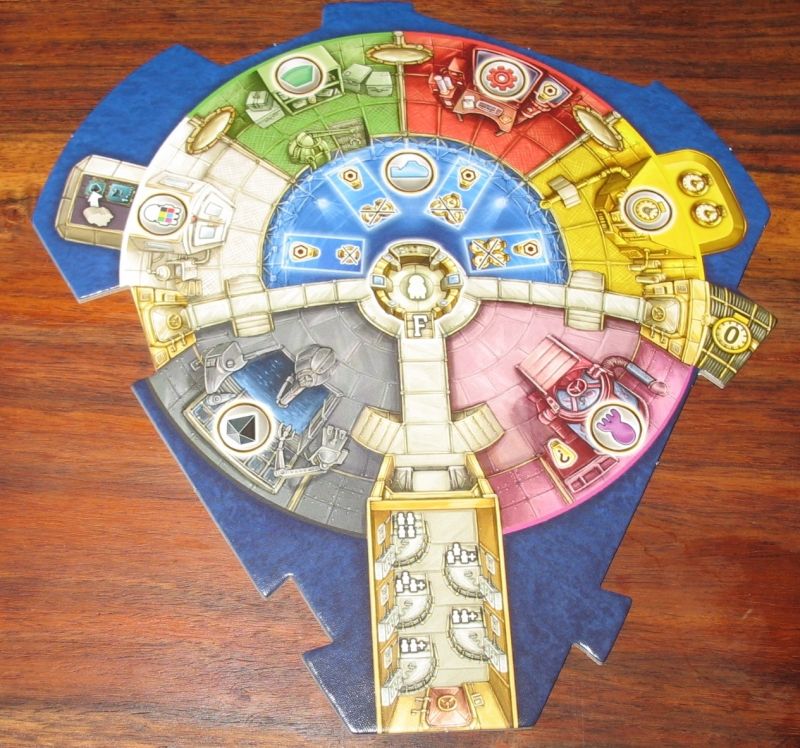 Un morceau du plateau et de la station sous-marine : c'est multicolore !!!