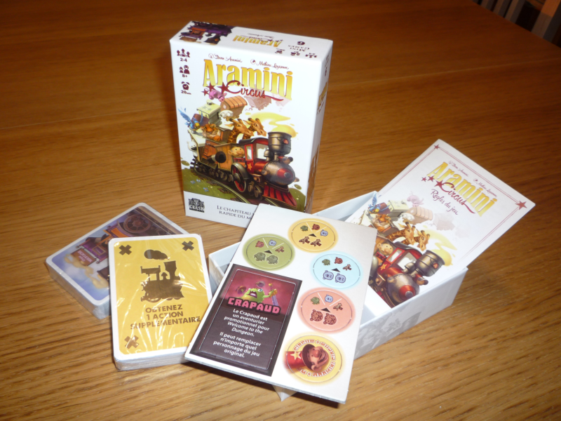 Le contenu de la boite.