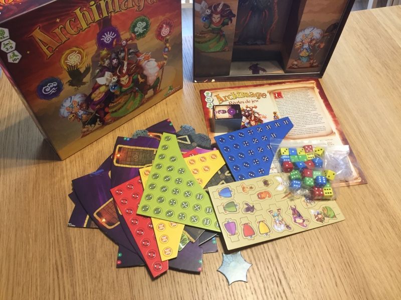 Le contenu de la boite après la première ouverture.