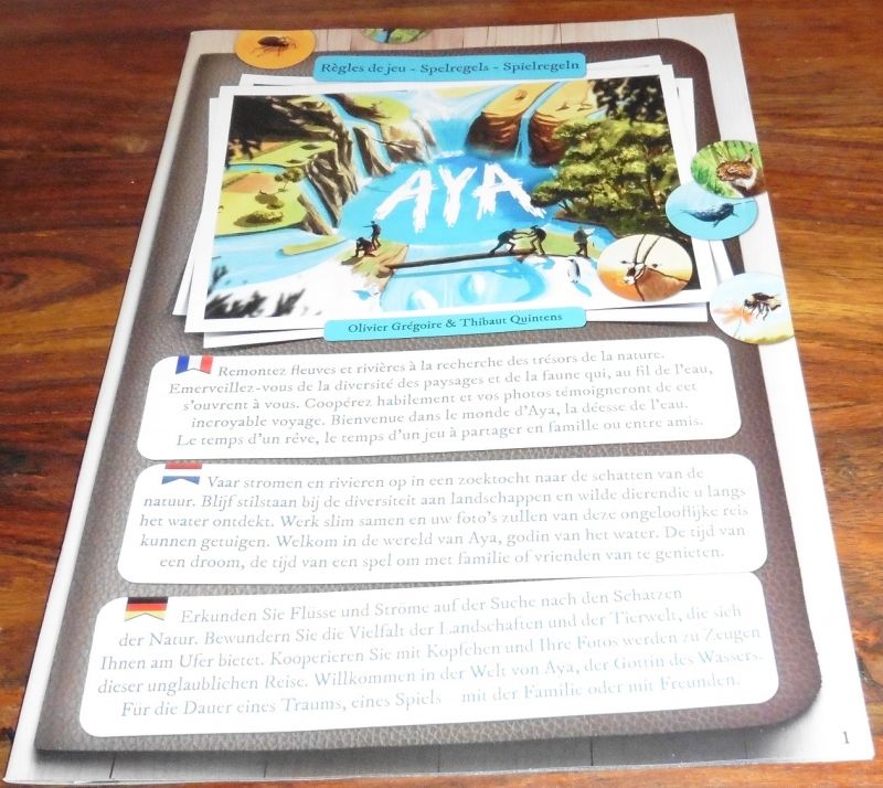 Un livret de règles multilingue Français/Hollandais/Allemand... non pas d'Anglais...