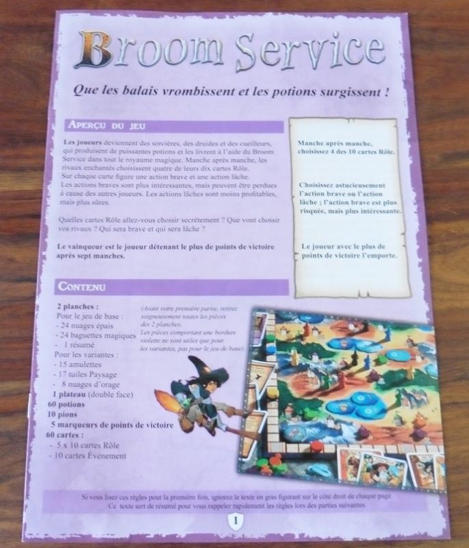 Le livret de règles VF avec pas mal d'illustrations