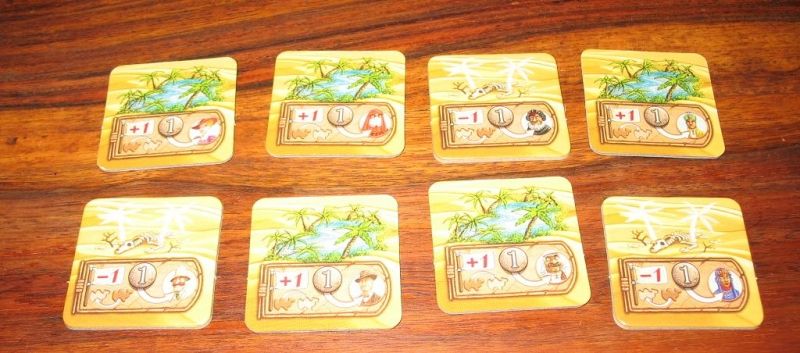 Chaque joueur possède sa propre tuile désert double face (Oasis/Mirage)