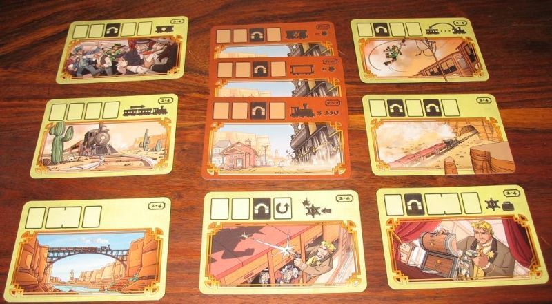 À chaque manche on tire une carte au hasard qui déterminera le nombre de tours et les événements de fin de manche