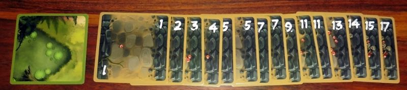 15 cartes Diamant possédant de 1 à 17 rubis