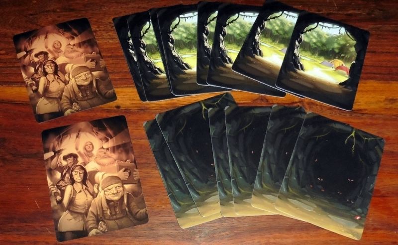 Vous devrez choisir à chaque tour entre rester dans la mine ou retourner au camp.