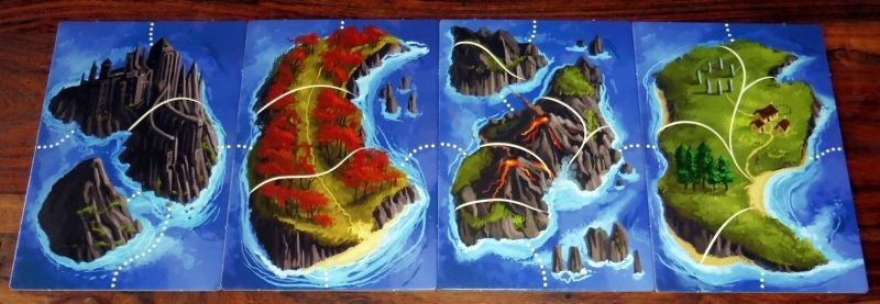 4 plateaux seront utilisés à chaque partie en formant une sorte de T à l'envers...