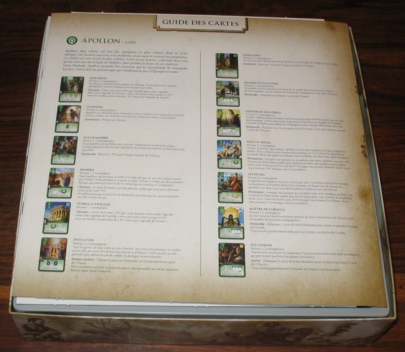 Chaque carte est expliquée et il y en a beaucoup de différentes !