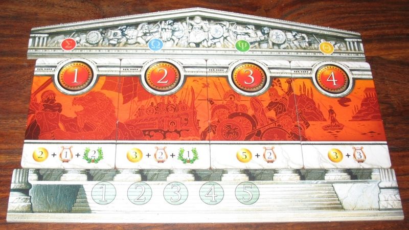 Les tuiles quêtes sont assemblées pour former un joli temple.