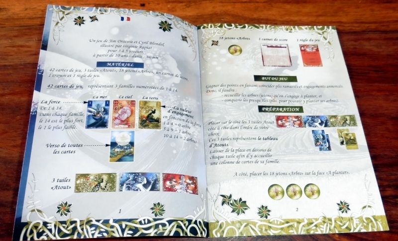 Le livret de règle est à la fois joli, bien pensé et bien illustré.