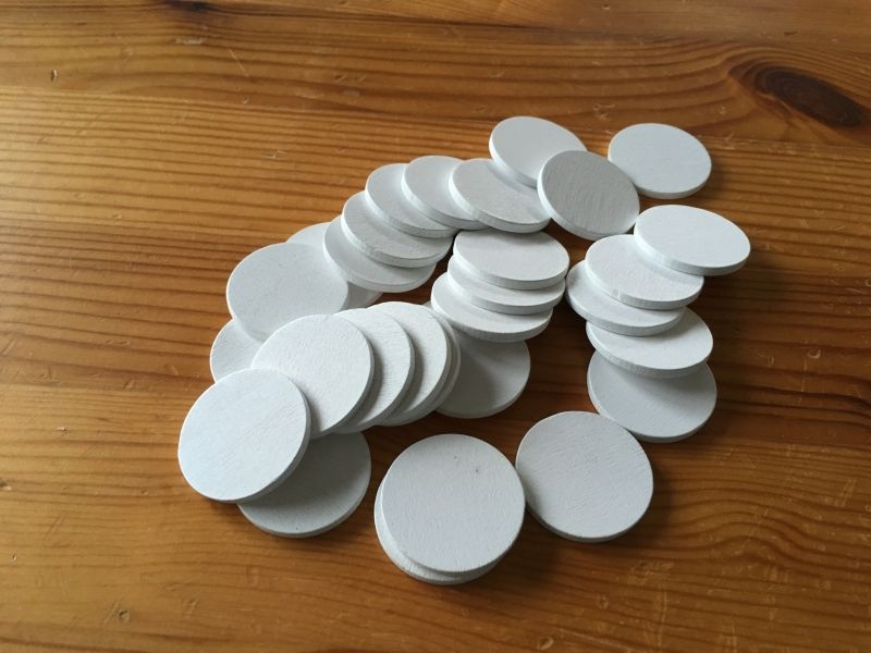 Les jetons "fan" blanc