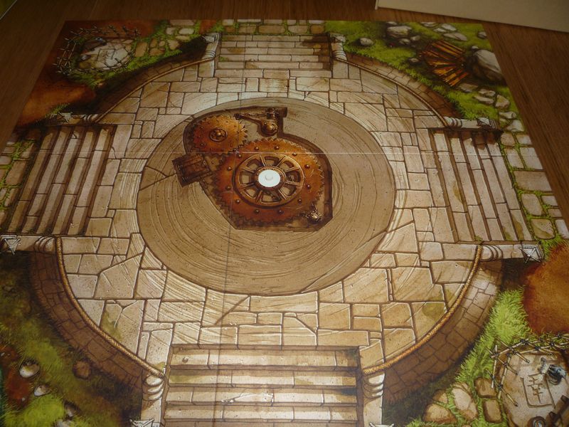 Le plateau de jeu représentant l'arène de combat.