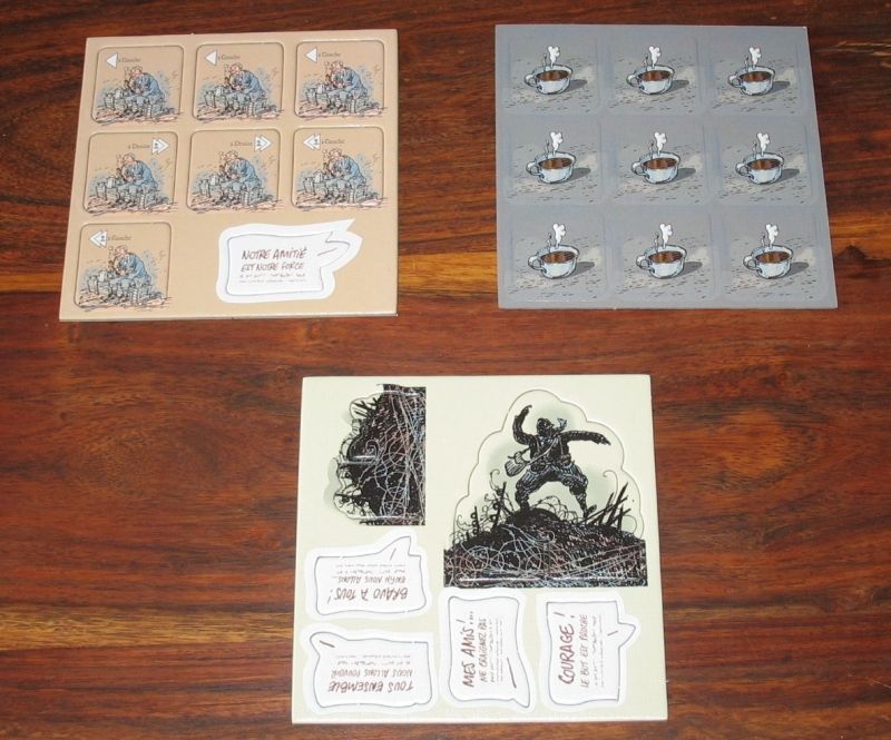 Pas mal de jetons (soutien et discours) et le jeton premier joueur (chef de mission) à dépuncher