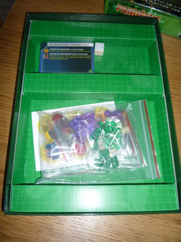 L'intérieur de la boite