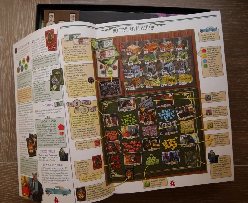 8 pages illustrées. On n'est pas sur un jeu strictement familial, ce qui est en accord avec l'age annoncé sur la boite : 12 ans