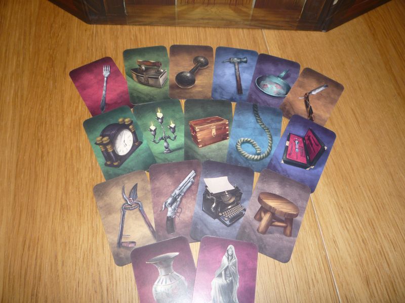 Les cartes objets pour les joueurs