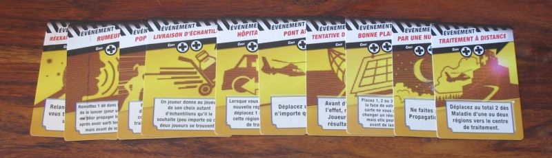 Des cartes évennements aux effets variables...