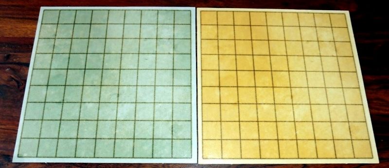 Les 2 plateaux individuels vert et jaune sont les couvertures où l'on va venir constituer notre patchwork.