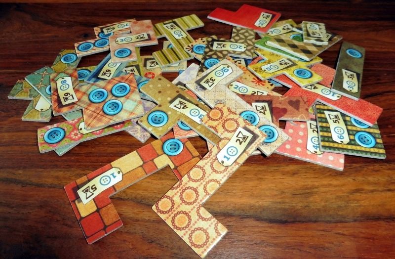 Une fois dépuncher, ça fait un beau tas tout de même (on retrouve le prix de chacune en bouton et en temps).