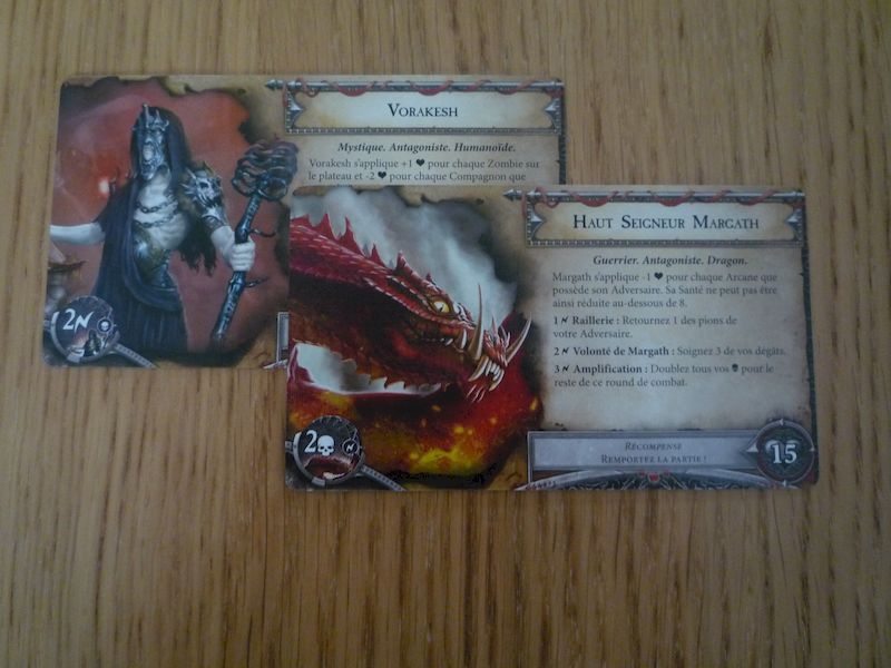 Choisissez votre scénario (d'un côté le scénario, de l’autre le boss, il y en a deux dans la boite de base).