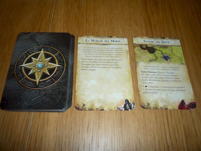 Préparer les cartes "histoire" correspondantes au scénario choisi.