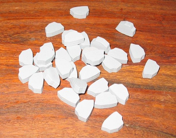 Tout plein de blocs de pierre...