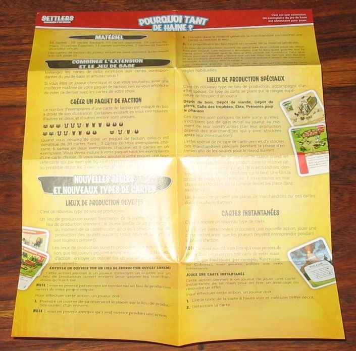 Format A4 recto/verso plié en 8 pour rentrer dans le tout petit emballage.