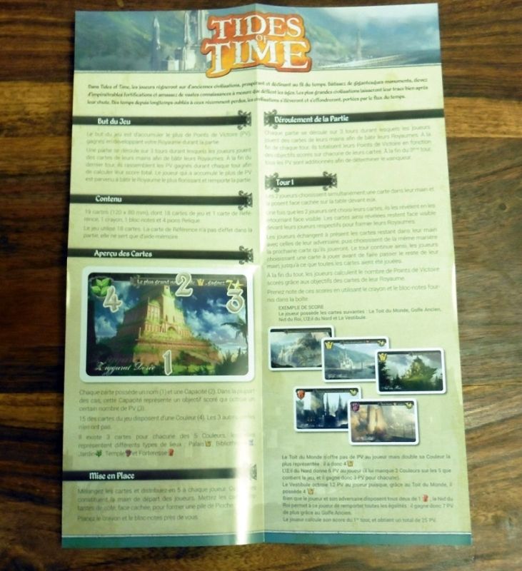 Une feuille format A4 recto/verso suffit amplement.