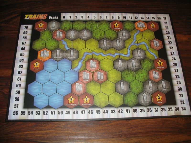 La plateau représente Osaka et ses environs