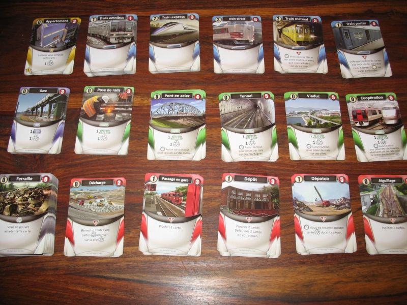 Quelque une des 30 cartes différentes que contient le jeu ...