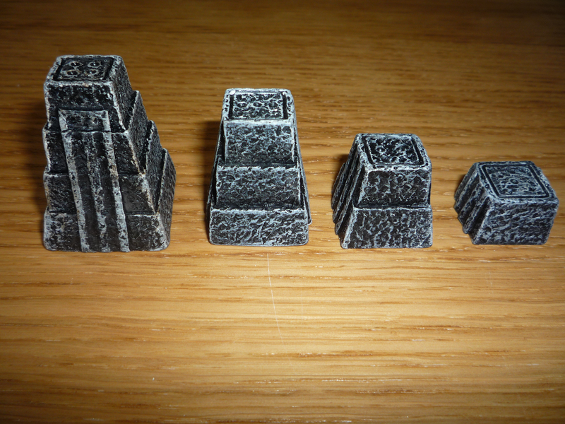 Les pyramides des joueurs.