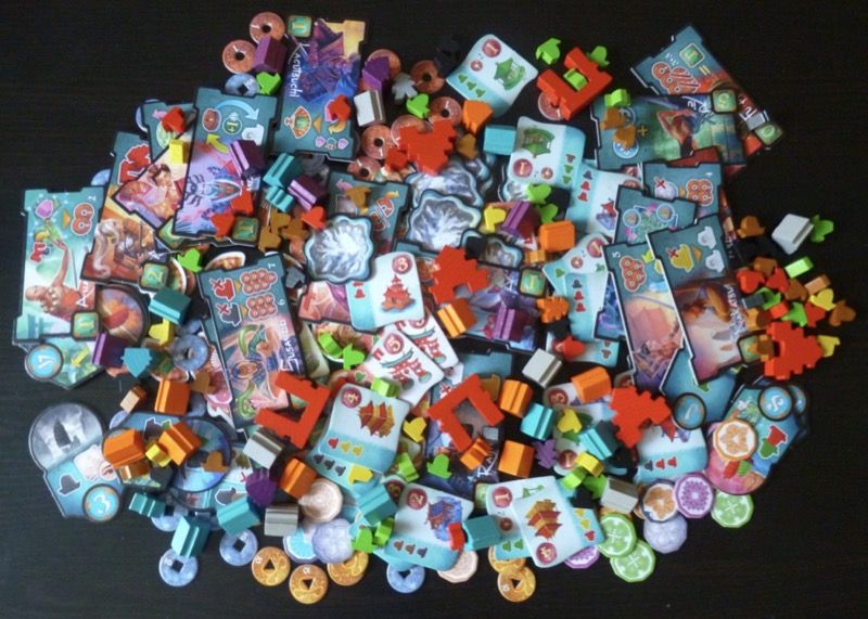 Quand s'amuse à mélanger les 336 pions, jetons et tuiles !!!