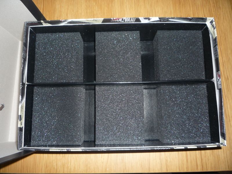 L'intérieur de la boite