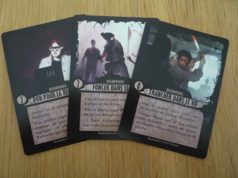 Les cartes "Bravoure"