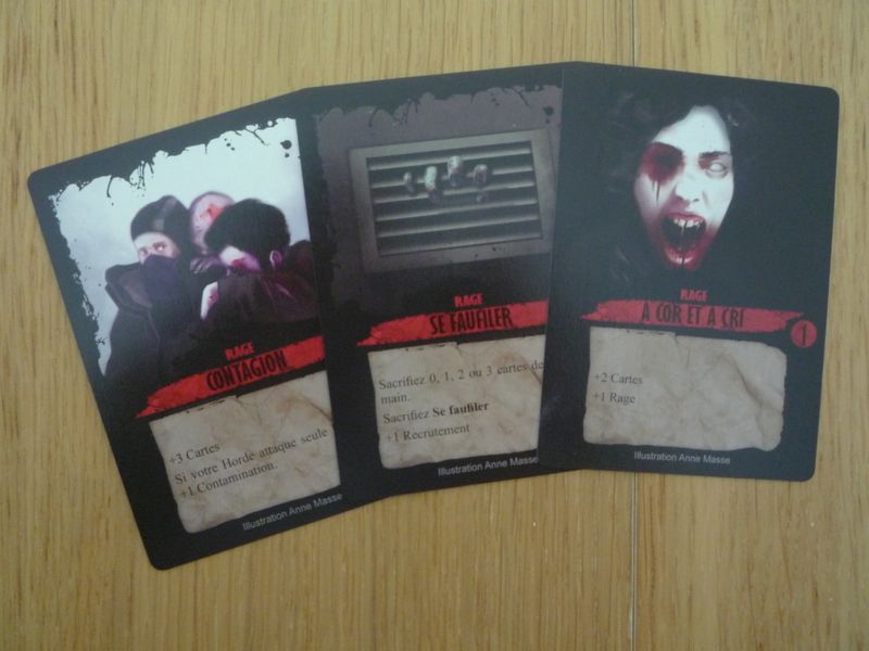 Les cartes "Rage"