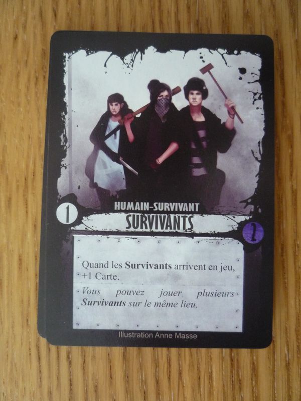 Carte "Humain-Survivants"