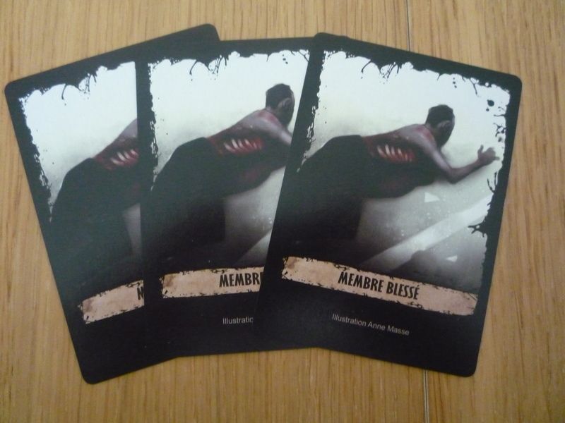 Cartes "Membre Blessé"