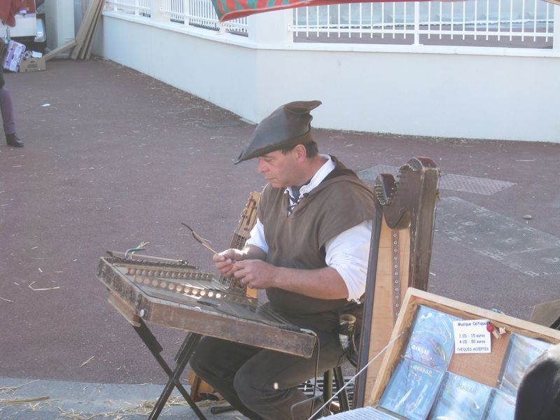 Un joueur de cithare (à moins que ce ne soit un psaltérion ?)