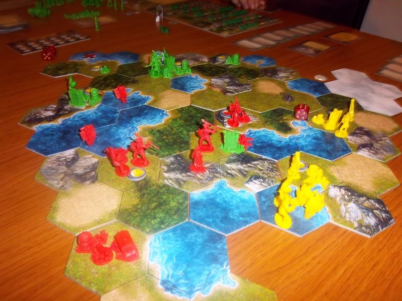 Une vue des 3 camps en présence...et des "intimidations" militaires qui se précisent...