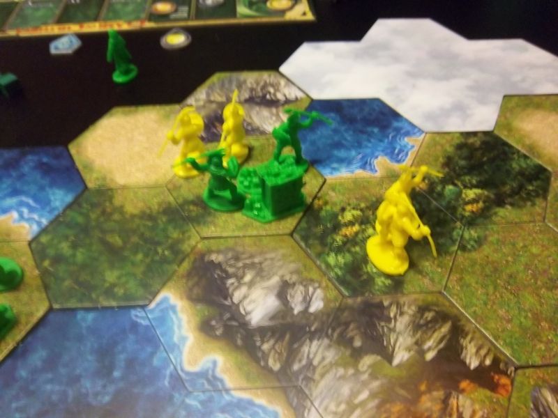 Voici le premier combat de la partie...