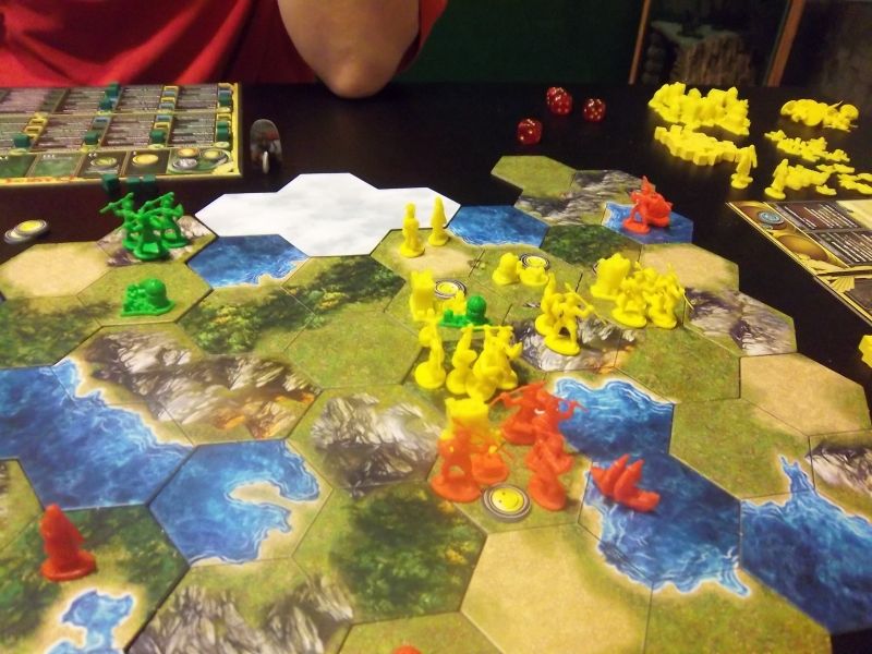 Monsieur Palferso, avec les jaunes, est solidement implanté sur son territoire...