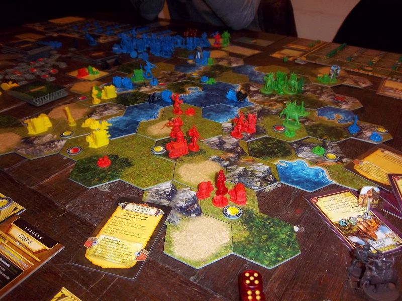 Le plateau en fin de partie...