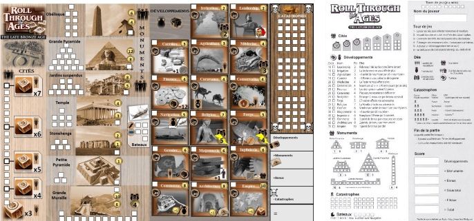 A gauche la version Steph de Neuch, à droite la version jetable du jeu