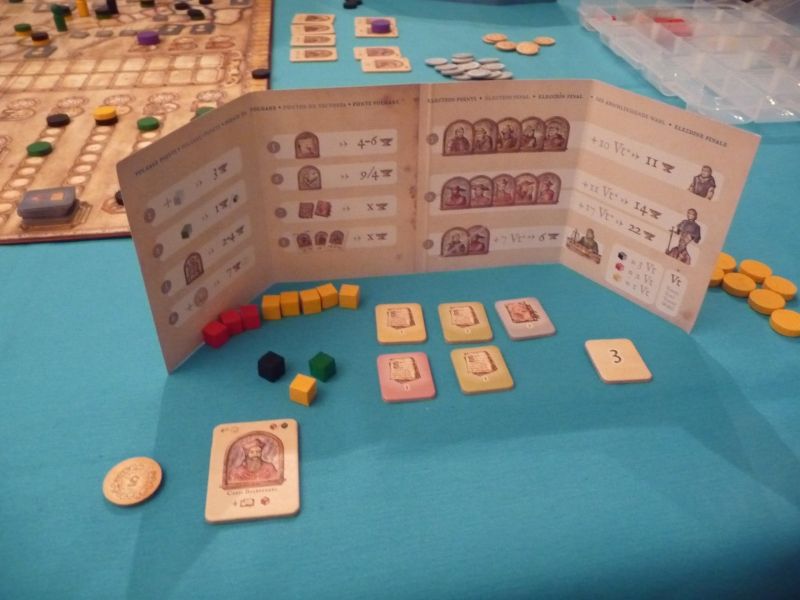 Mon paravent  à la fin de la partie