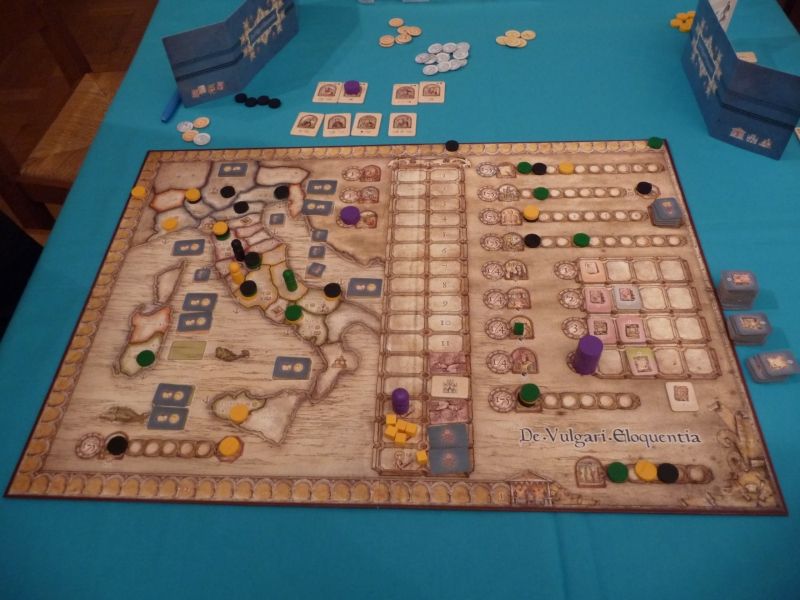 Le plateau en fin de partie : et oui, malgré la lutte, il reste encore de l'abbesse