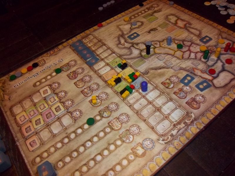 Une vue du plateau au 5 ième tour...