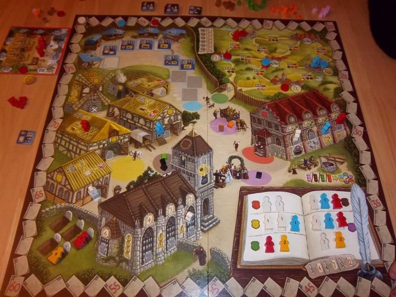 Le plateau qui représente un petit village qui pourrait bien vous séduire...